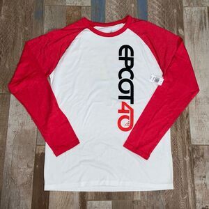 2022 Walt Disney World Parks Epcot 40th Anniversary Long Sleeve Shirt M NWT